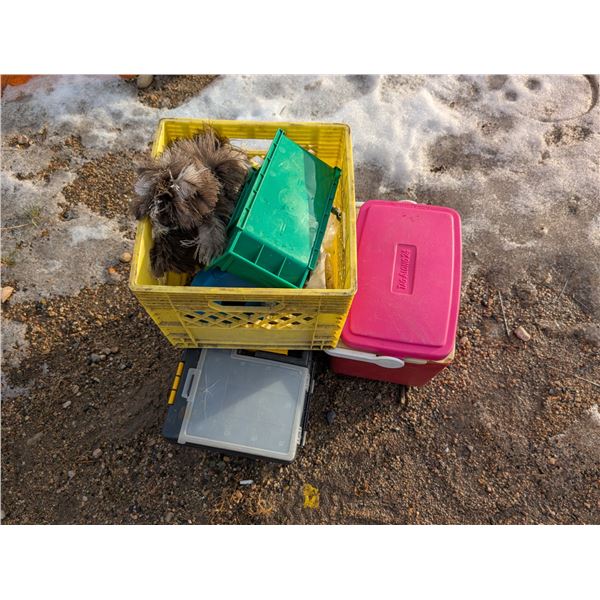 Box of Misc. Tool/Tool hardware as Shown