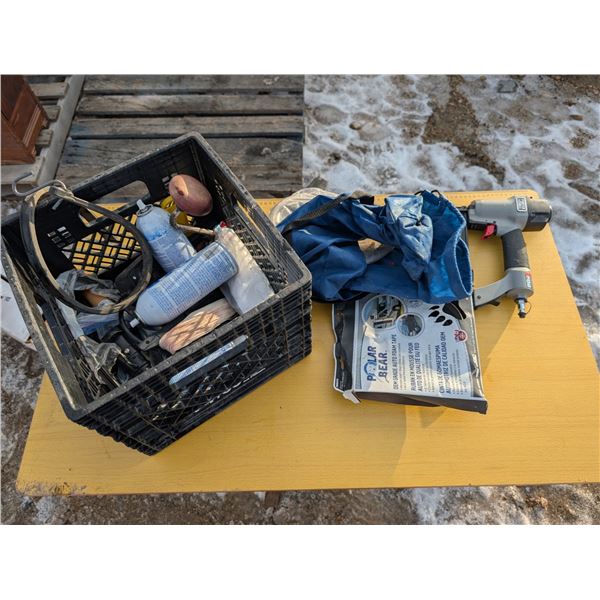 Box of Misc. Tool/Tool hardware as Shown