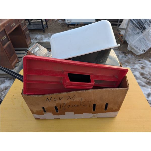 Box of Misc. Tool/Tool hardware as Shown