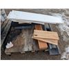 Image 1 : Lot of Shelving Boards (Wood, Plastic, and etc. As Shown) (Measurements/Sizes Vary)