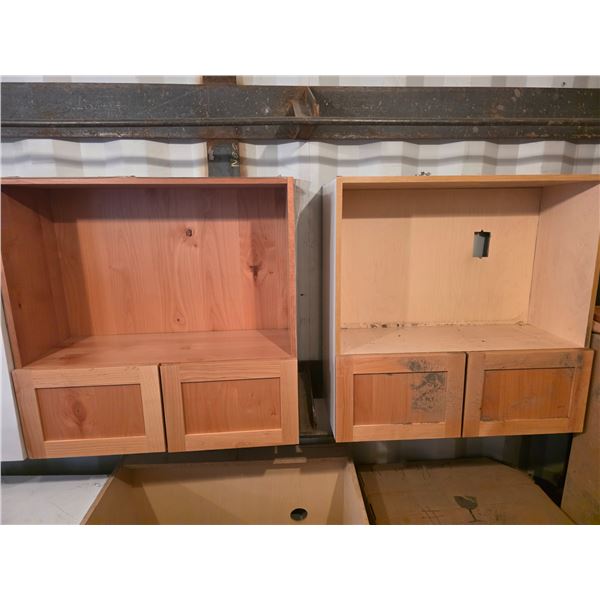 2 cupboard tops- 30" by 12" by 30"H
