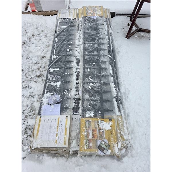 Pallet of fence panels and misc fence accessories- Approx 18pcs- 8'L