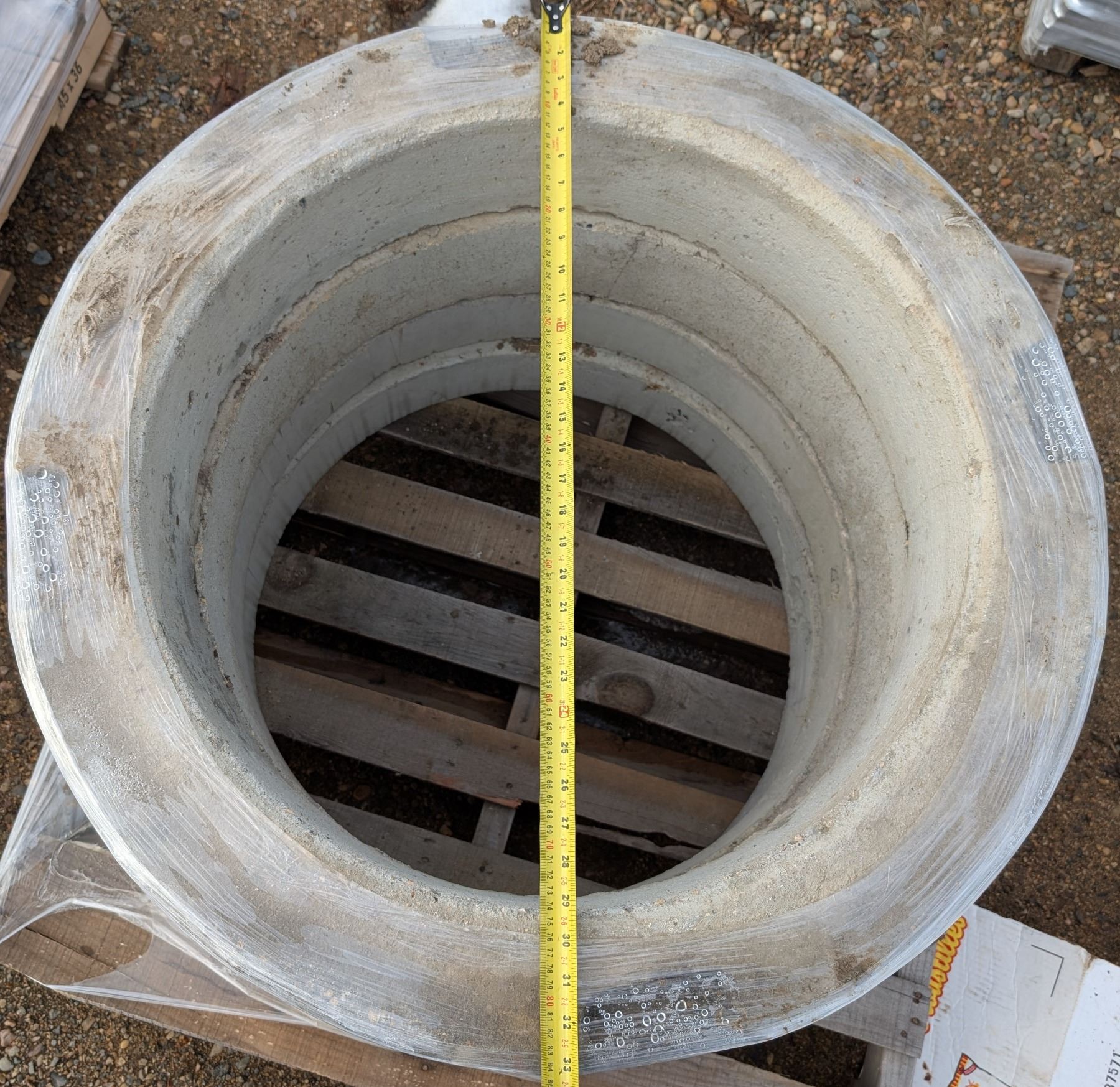 Concrete O Rings Riser Pallet of Concrete Riser Rings 33