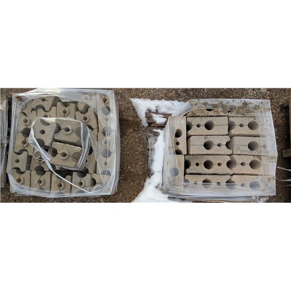 (2) Pallets of Interlocking Bricks (9"x6") (16"x7")