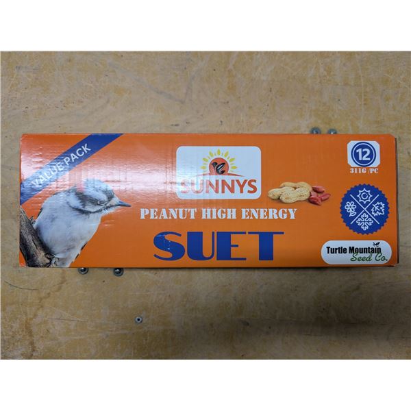 New Box of (12) 311 G Pc Sunny Peanut High Energy SUET