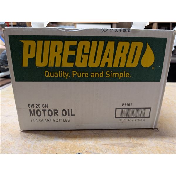Sealed New in Box (12) Pure Guard SAE-OW-20 Motor oil