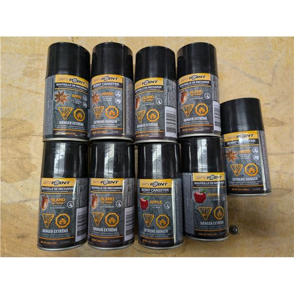 Lot of Spy Point Scent Canister Sprays