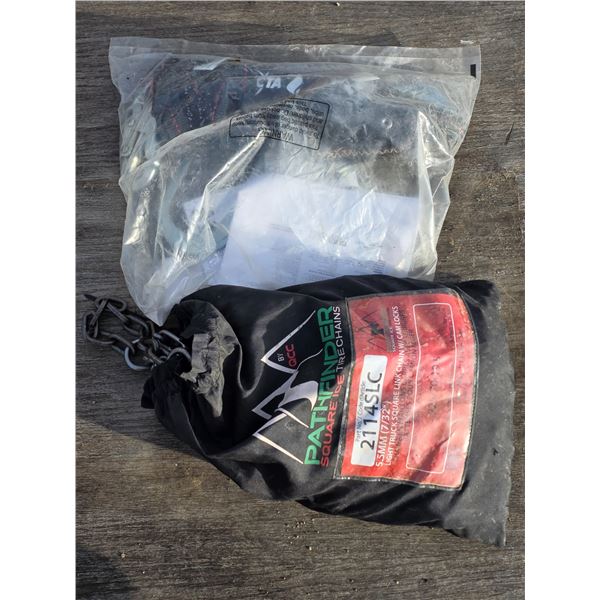 Bag of chains and a harness