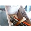 Tie rod tools, nail puller, rubber mallet misc. tools including wrecking bar