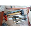 Image 2 : Tie rod tools, nail puller, rubber mallet misc. tools including wrecking bar