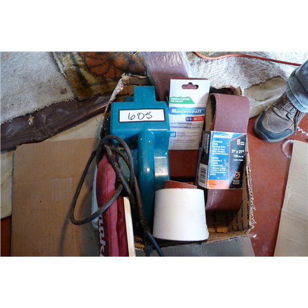 Belt Sander Makita 3 inch w/assort of new belts