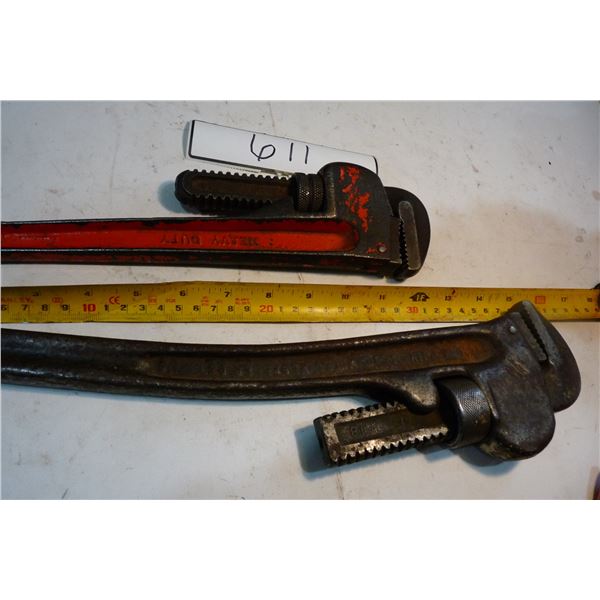 Pipe wrenches 12 " & 15"