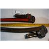 Pipe wrenches 12 " & 15"