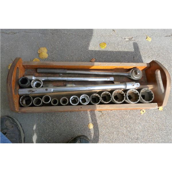 HD Socket set, 3/4 drive, sockets, extensions, ratchet, breaker bar
