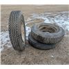 (3) Large Tires (2) Bridgestone 11.00R22 H 16 PR (1) TOYO 11R24.5 16 PR