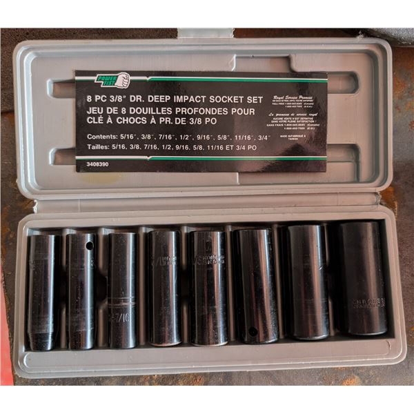 8 PC 3/8" Dr.Deep Impact Socket Set