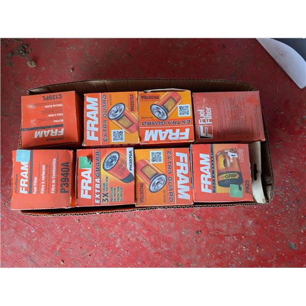 Box Of FRAM Oil Filters/ Fuel Filters