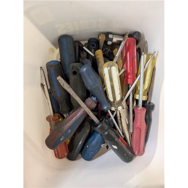 Box full of Screw Drivers and Misc.