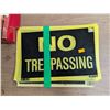 Image 3 : Lot of "No Trespassing" Signs and Misc. light Bulbs as Shown