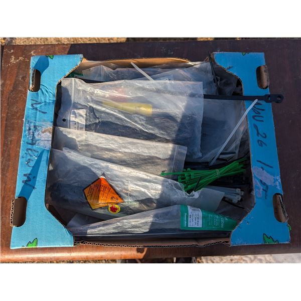 Box full of New in Package Zip Ties  (Variety Lengths)