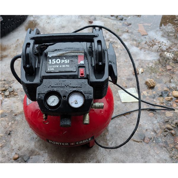 150 PSI 2.6SCFM Porter Cable, Maintenance-Free Pump (not Tested)