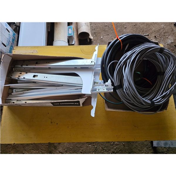 Metal drawer slides and cables