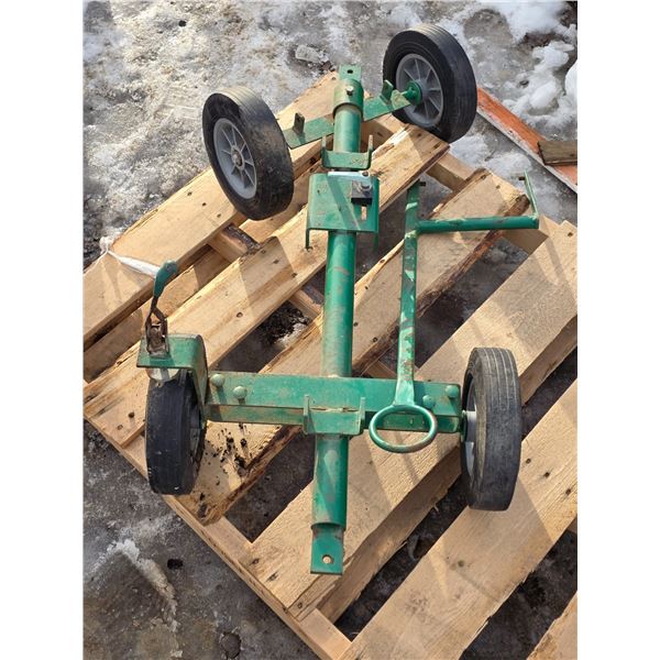 Metal chassis on 4 wheels- 42"L by 22"W