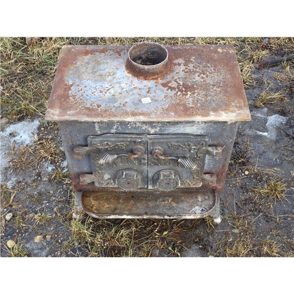 Cast iron wood burning stove