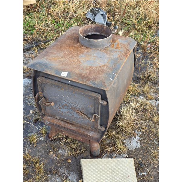 Cast iron wood burning stove