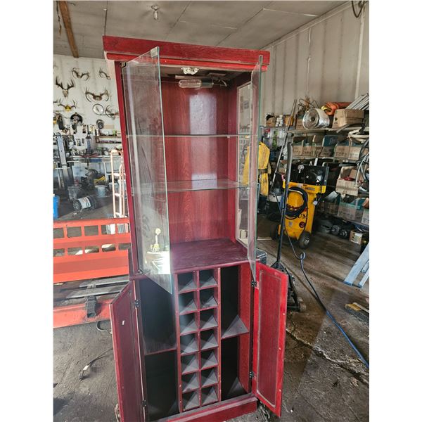 Cabinet- with a damaged coner- 24" by 22" by 72"H