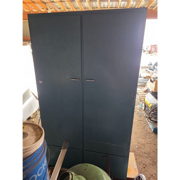 Painted wood cabinet- 44" by 20" by 80"H