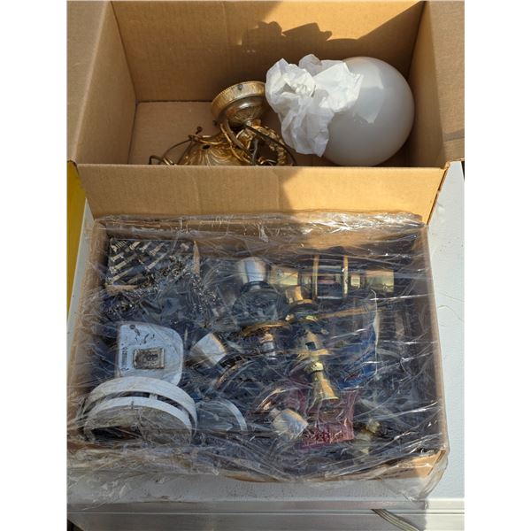 Lot of hardware and light fixture