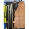 Image 3 : Lot of misc items, wipers, hard hat, spade, tool apron