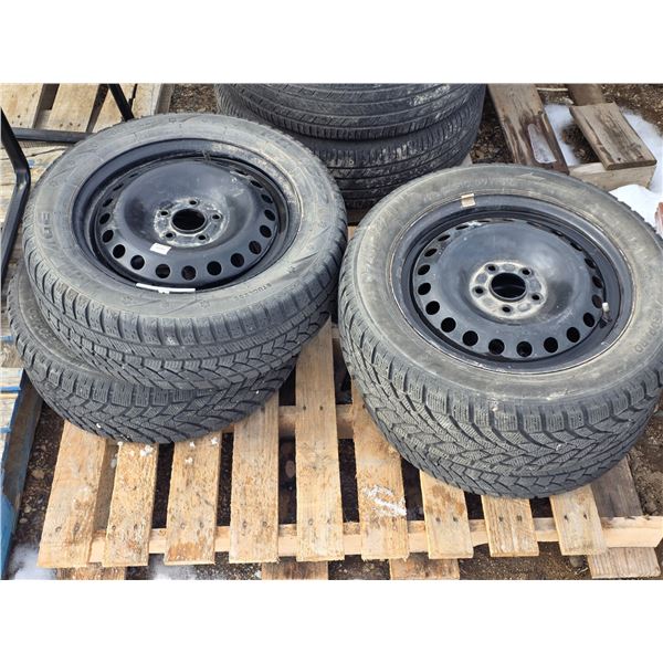4 mirage tires and rims- 215/55R16