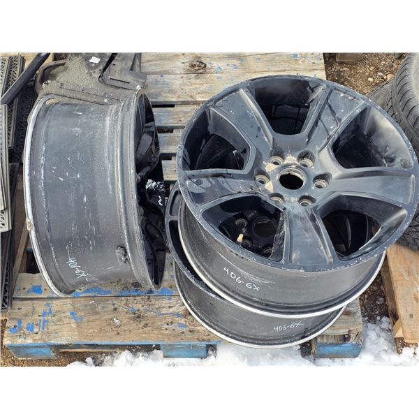 3 rims- 406-6x- 6 bolt