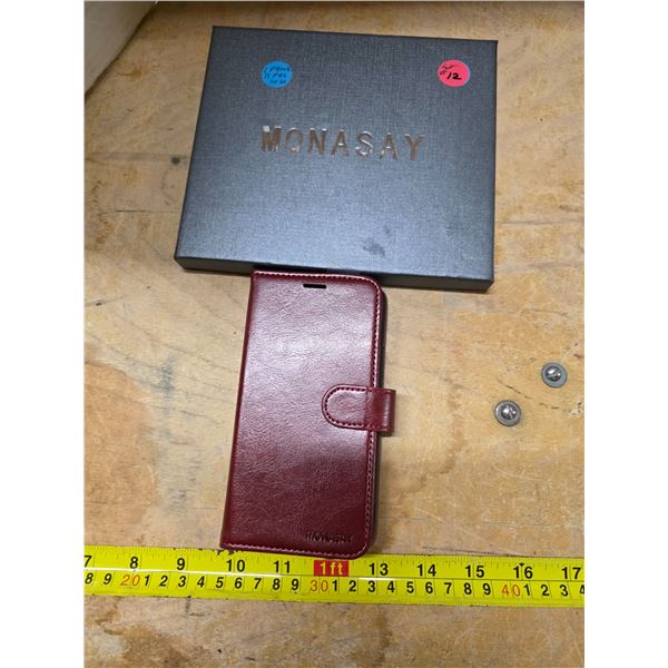 NIB Monasay Iphone 11 PRO case Burgundy