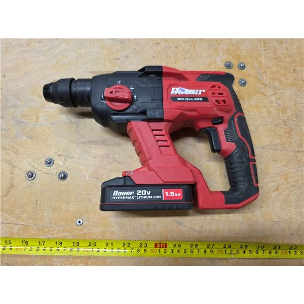Bauer 1/2" Plus type Brushless cordless  Rotary Hammer with battery