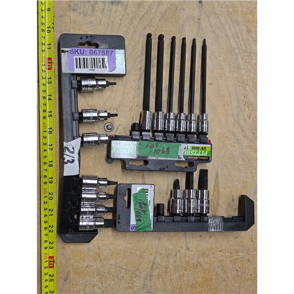 New 3/8 drive set and impact Torx bits