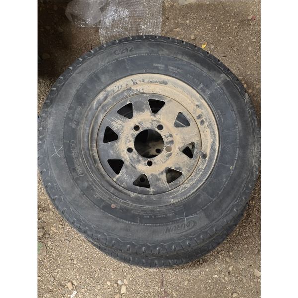 2 Trailer tires and rims 175R13LT  Used very little