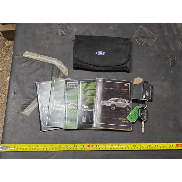 owners guildfor a 2012 ford explorer and key fob