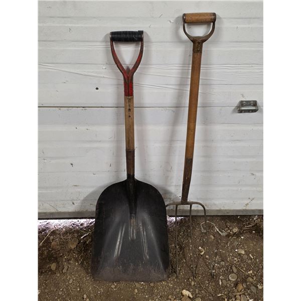 Shovel and pitch fork