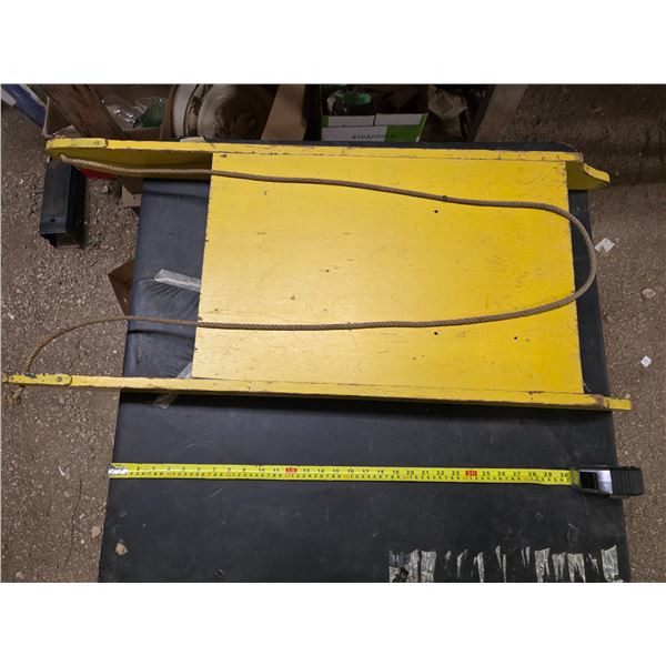 Yellow pull sled