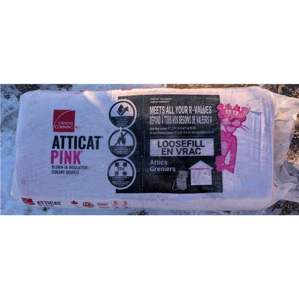 New in Bag Atticat Pink Blown Insulation