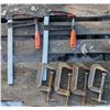 Image 1 : Lot of Vintage C-Clamps and (2) SANDVIK Clamps