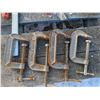 Image 2 : Lot of Vintage C-Clamps and (2) SANDVIK Clamps