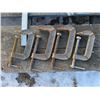 Image 3 : Lot of Vintage C-Clamps and (2) SANDVIK Clamps