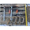 Image 5 : Lot of Vintage C-Clamps and (2) SANDVIK Clamps