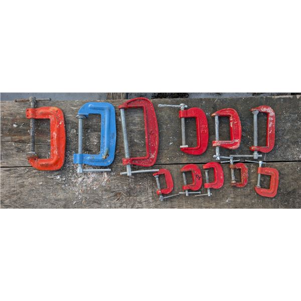 Lot of Vintage C-Clamps