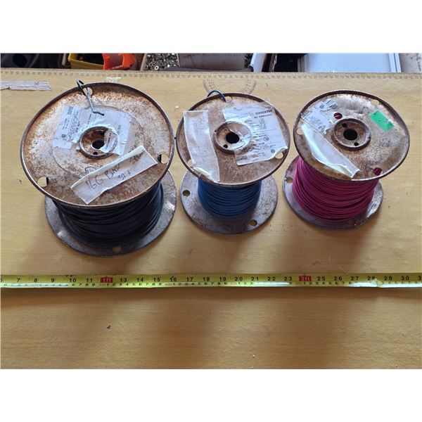 3 spools of wire