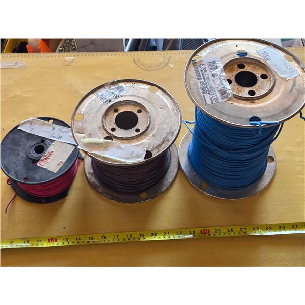 3 spools of wire